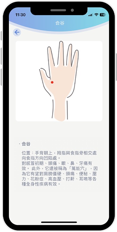 ツボへの的確なアプローチ